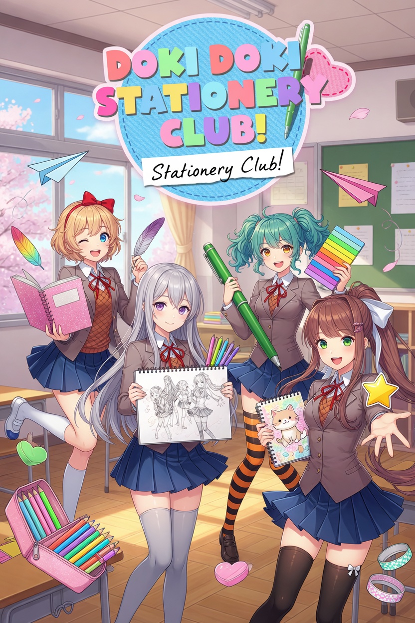 Parody: Doki Doki Stationery Club!